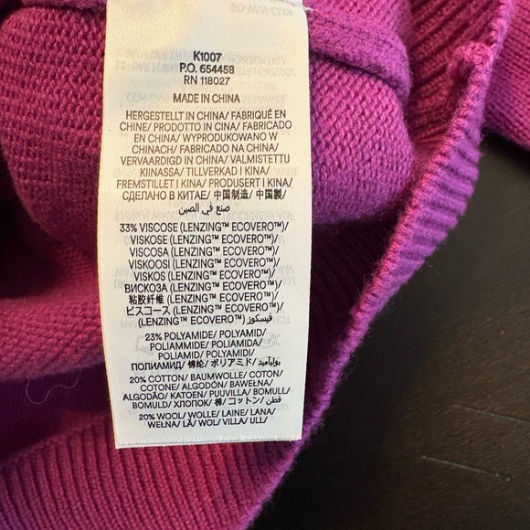 Boden sweater NWT US Large embroidered floral jumper crew neck purple K1007 - Picture 13 of 15